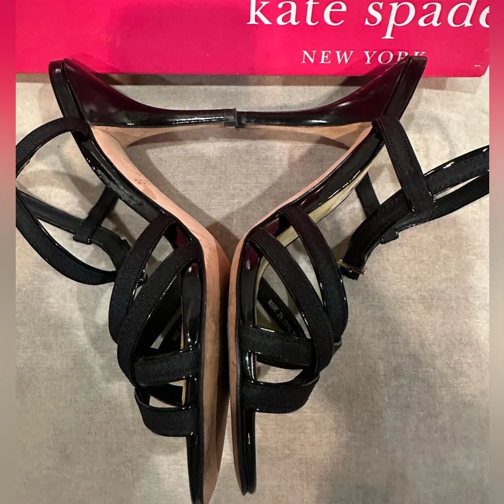 kate spade black canvas